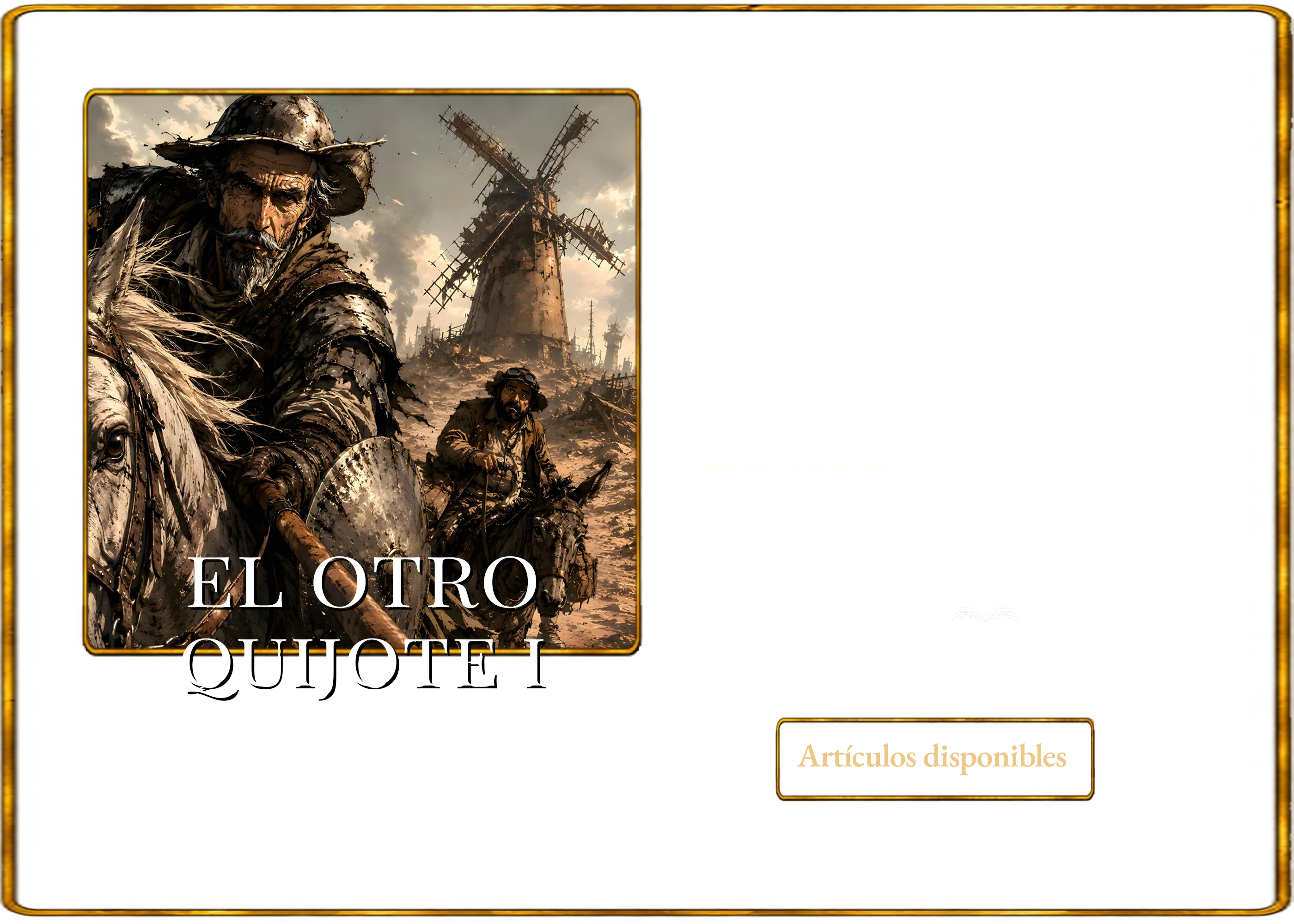 Ficha de obra de El otro Quijote, página 1
